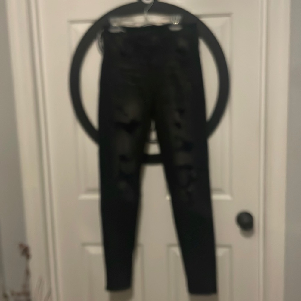 American eagle ripped black jeans